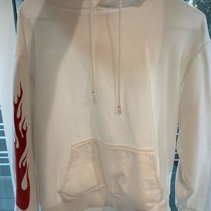 White flame brandy melville hoodie
